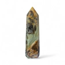 6.5" Caribbean Calcite Tower Crystal Gemstone Natural Carved Stone 532g