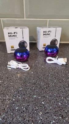 HiFi Mini Bluetooth Lautsprecher Stereo Paar tragbar Taschenformat kabellos 3 W