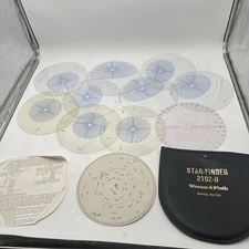Astronomy Weems & Plath Star-Finder 2102-D with Pouch Instructions 10 Discs