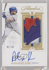 2021 Panini Flawless Rookie Gold 1/10 Alejandro Kirk #RPA-AL Patch Auto 0gx6