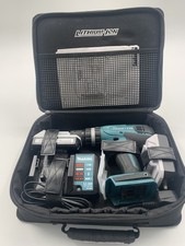 Makita HP457D 18V Combi drill inc batteries , charger & case