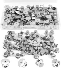 70 PCS Locking Pin Backs, Metal Pin Locks Locking Pin Keeper Clasp for Enamel Pi
