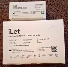 Beta Bionics iLet Cartridge Kit 10-Pack 1.6mL Connect Adapter White BB2010