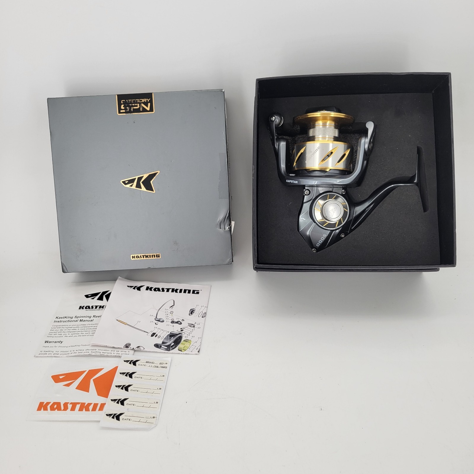 KastKing Kapstan Elite 5000 Spinning Reel 40lb Drag CNC Alum