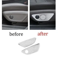 For Benz  GLE GLS Cover Trim Silver Titanium 2020-2022 Seat Button Handle Panel
