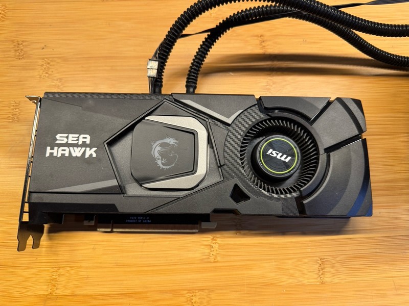 MSI RTX 2080 Sea Hawk x Liquid Cooled Graphics Card, NVIDIA 2080, 8GB GDDR6