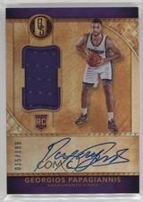 2016 Panini Gold Standard Rookie Jersey /199 Georgios Papagiannis #212 Auto 1t3
