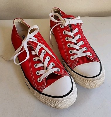 Converse All Star Chuck Taylor Women Sz 8 Men Sz 6 Red Low Top Sneaker