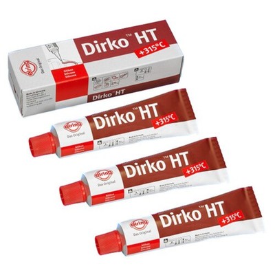 3x 70ml ELRING UNIVERSAL DICHTMASSE HOCHTEMPERATUR ROT 705.708