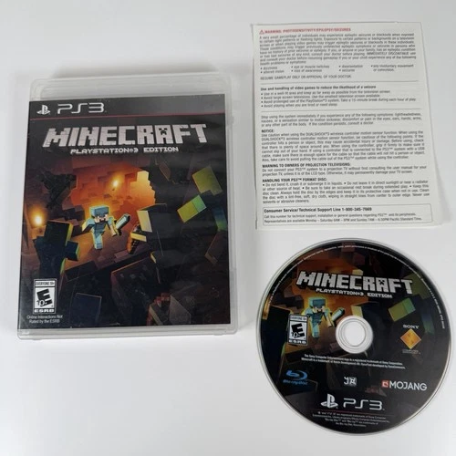 Minecraft -- PlayStation 3 Edition (Sony PlayStation 3, 2014) Case And Disc