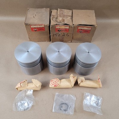 Set of 3 New Old Stock NOS Continental Motors Corp Pistons F227 A 4022E