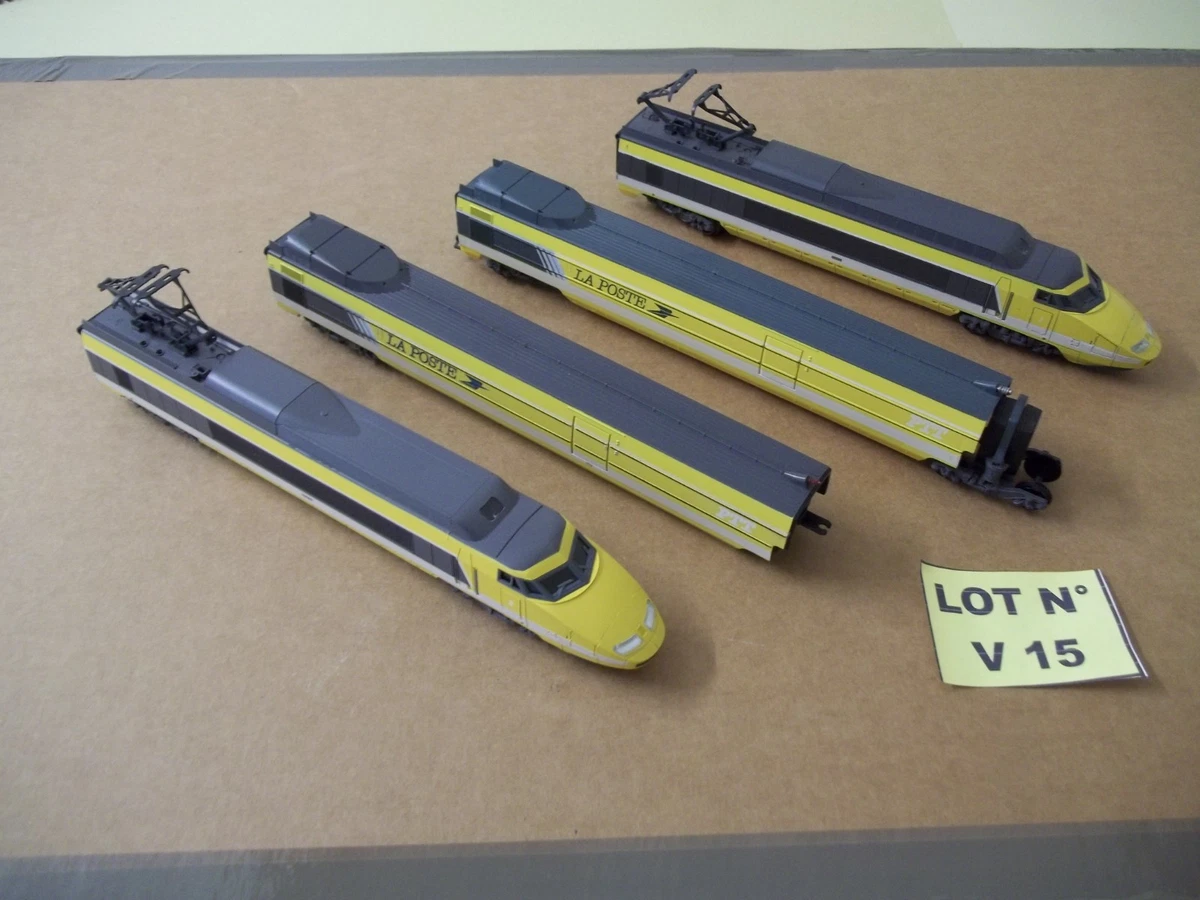 Coffret TGV La Poste - Locomotive électrique Et Wagon - Époque 4 - Analogique - Occasion