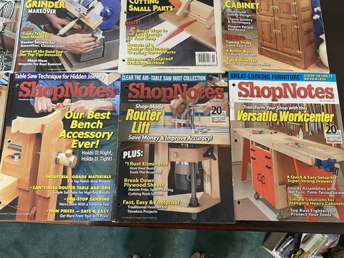 Shopnotes Shop Notes Woodsmith Magazine Lot - Picture 5 of 5