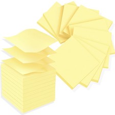  18 Pads Pop Up Sticky Notes 3x3 Refills, Yellow Strong inches,