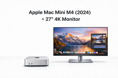 Apple Mac Mini M4 2024 - 10/10-Core, 16GB RAM , 1TB SSD + 27'' 4K Monitor   MwSt 