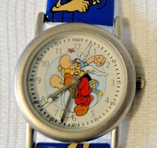Asterix Sammler Uhr Asterix Plastik Blau Bedruckt R&ouml;misch Citime N8