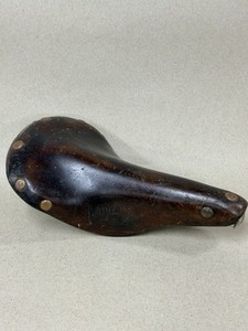 Vintage Ideale 90 Leather Bicycle  Saddle 1970s