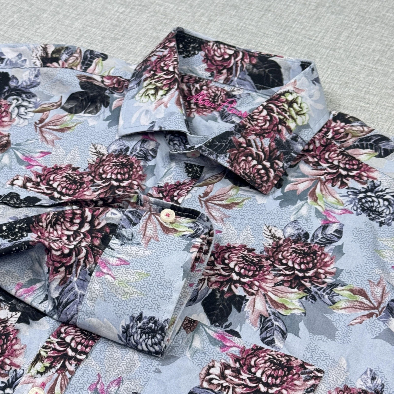 Alan Flasser Floral Shirt Men XL Multicolor Long Sleeve Button-Up Cotton Spandex
Opens in a new wind