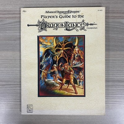 AD&D PLAYER'S GUIDE TO THE DRAGONLANCE CAMPAIGN BOOK 2143 PG1 2ND EDITION TSR