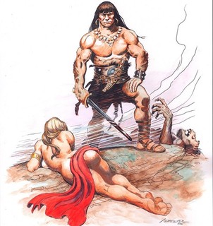 CONAN THE BARBARIAN original art by Don Marquez