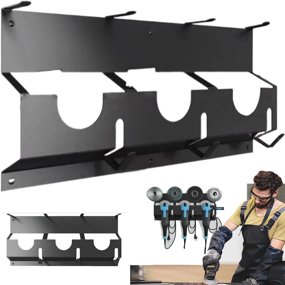 Winkelschleifer-Halter, Wandhalterung, Stahl, Winkelschleifer-Ständer, Elektrow - Bild 4 von 4