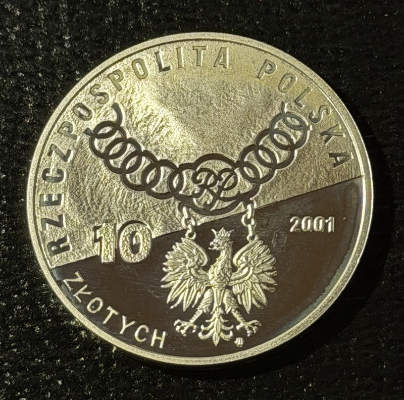 Poland 2001-MW 10 Złotych Proof Silver Coin: Trybunał Konstytucyjny