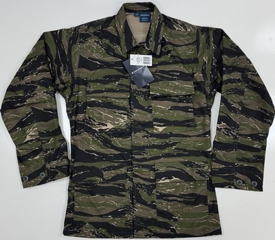 CALEE Tiger camo military jacket Lサイズ Men's Asian Tiger Stripe Camo BDU Shirt Tactical Military Coat