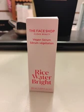 New in box The Face Shop Rice Water Bright Vegan Serum 1.01  oz's free shipping 