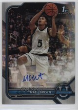 2021 Bowman U Chrome Prospect Silver Wave Refractor /199 Max Christie Auto 00kj