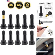 10 Pcs Tr413 Rubber Snap-in Tire Valve Stems Sturdy Replacement Tyre Valves S... 10 Pcs Tr413 Rubber Snap-in Tire Valve Stems Sturdy Replacement Tyre Valves S...