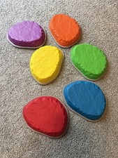 NATIONAL GEOGRAPHIC Stepping Stones for Kids 6 Durable Non-Slip Stones Enco...