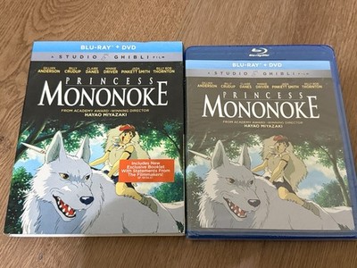 BRAND NEW! Princess Mononoke Blu-ray DVD Studio Ghibli Hayao Miyazaki Slipcover