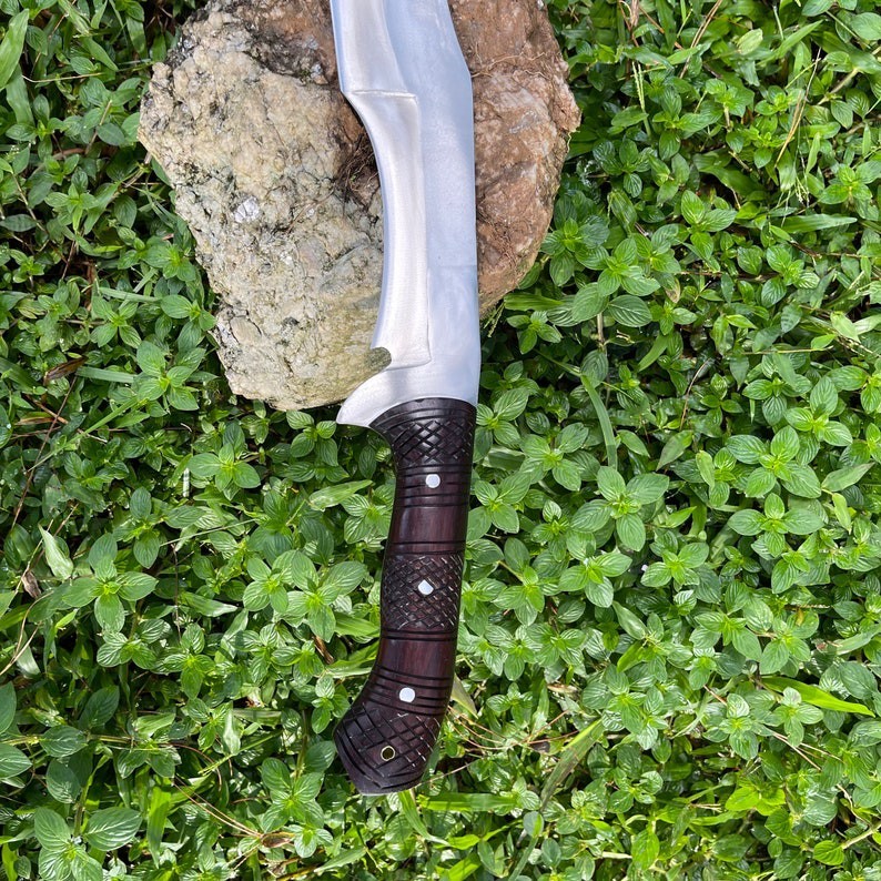 Custom Handmade Carbon Steel Blade Tactical Khopesh Sword| Hunting Sword Camping