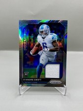 2020 Panini Prizm Premier Jerseys D'Andre Swift Rookie Card #18 (MEM, RC)