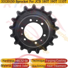 Drive Sprocket 33120150 For JCB 180T 190T 1110T Heavy Duty 6 Bolt Holes 17 Teeth
