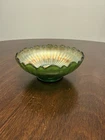 Vintage Fenton Stippled Rays Iridescent Carnival Glass Candy Berry Bowl Dish