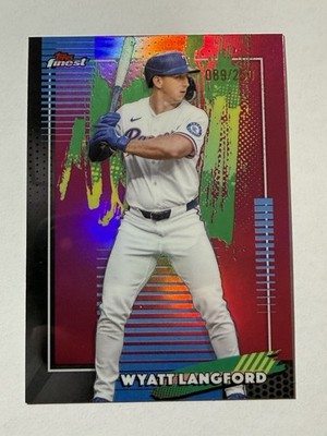 2026 Topps finest Wyatt Langford pink mini-diamond /250