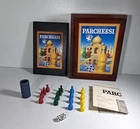 Parcheesi Game of India Wood Box Book Ed Hasbro COMPLETE Vtg Board Game