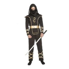 Costume per Adulti My Other Me Nero Ninja Taglia unica [4 Pezzi]