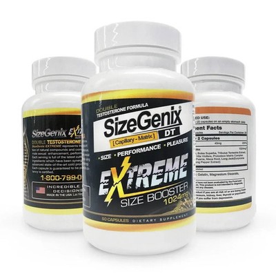 Size Genix Tabs Men's Health Supplement 3 botol X 60 Capsule(Free ship from USA)