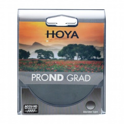 HOYA Pro ND Grad 16 Gradual Filter 77, 82mm, Verlaufsfilter ND16, rund,0-4 Stops