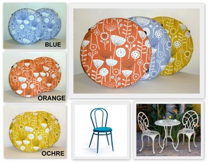 2 X 15 Round Dining Chair Cushion Pads Bergen For Home Garden Furniture Ebay