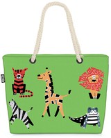 Void Tasche Zootiere GrüN Zoo Tiere Kinder LöWe Tiger Krokodil Zebra