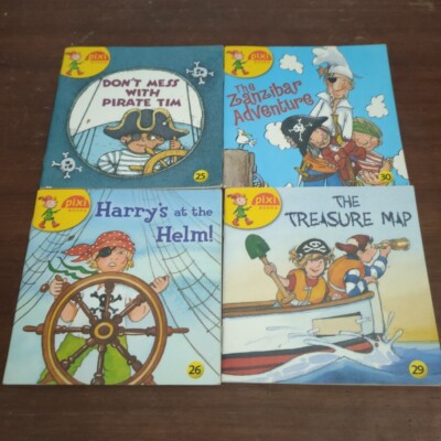 Pixi Books Small Pocket Sized Pirate Picture Books Kids 25 26 29 30 Treasure map