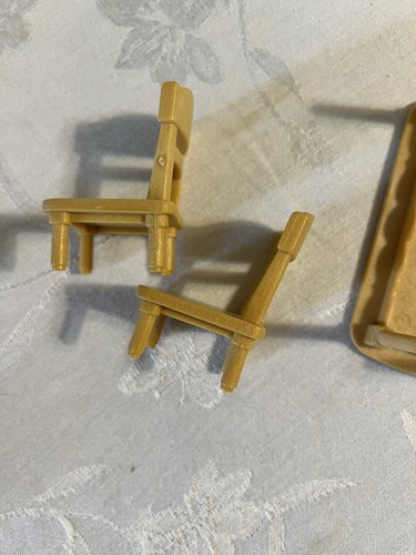 Calico Critters Kitchen Fridge Table Chairs dollhouse Furniture Accessories Lot - Imagen 6 de 11