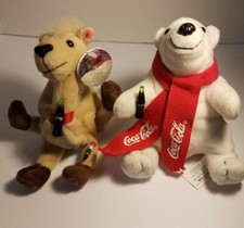 Coca-Cola Plush Polar Bear Camel Ramal Beanbag Egypt Promo Coke Advertising