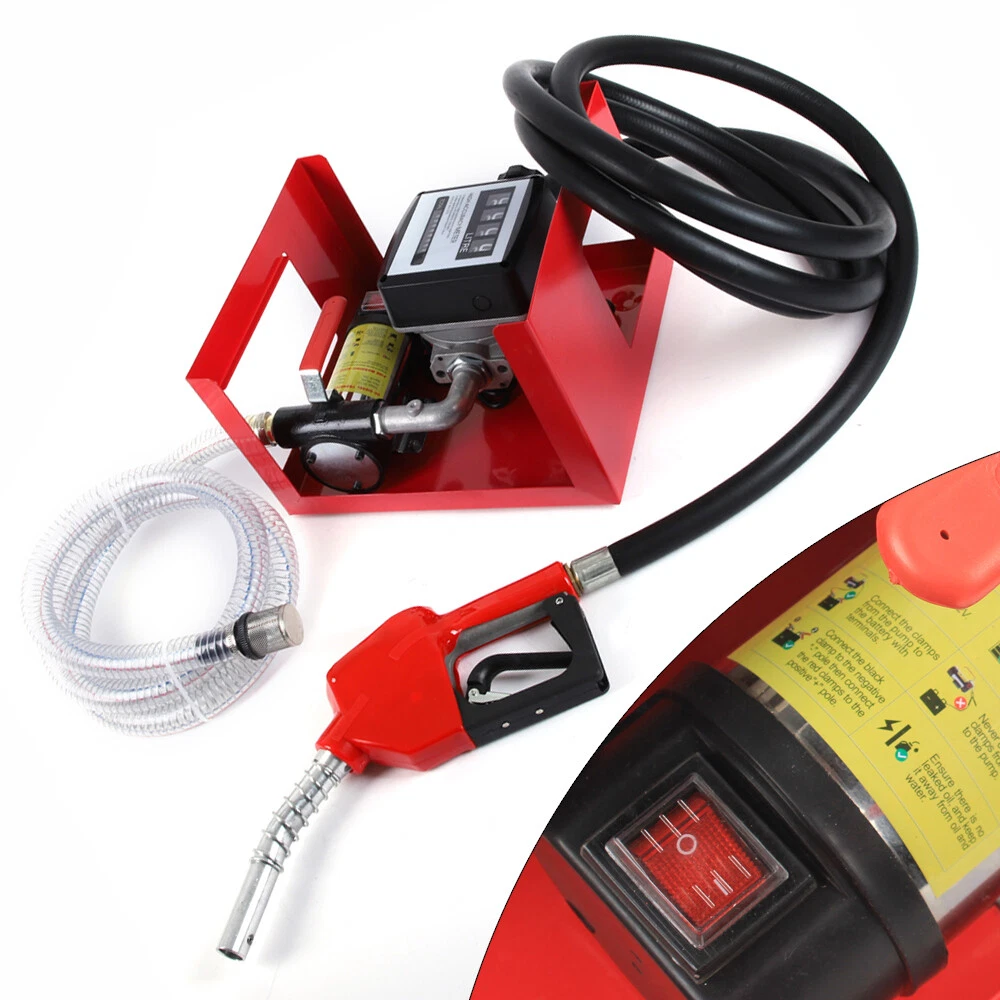 175W Big Flow Rate Electric Fuel Oil Diesel Transfer Pump With Fuel Meter  Nozzle | eBay