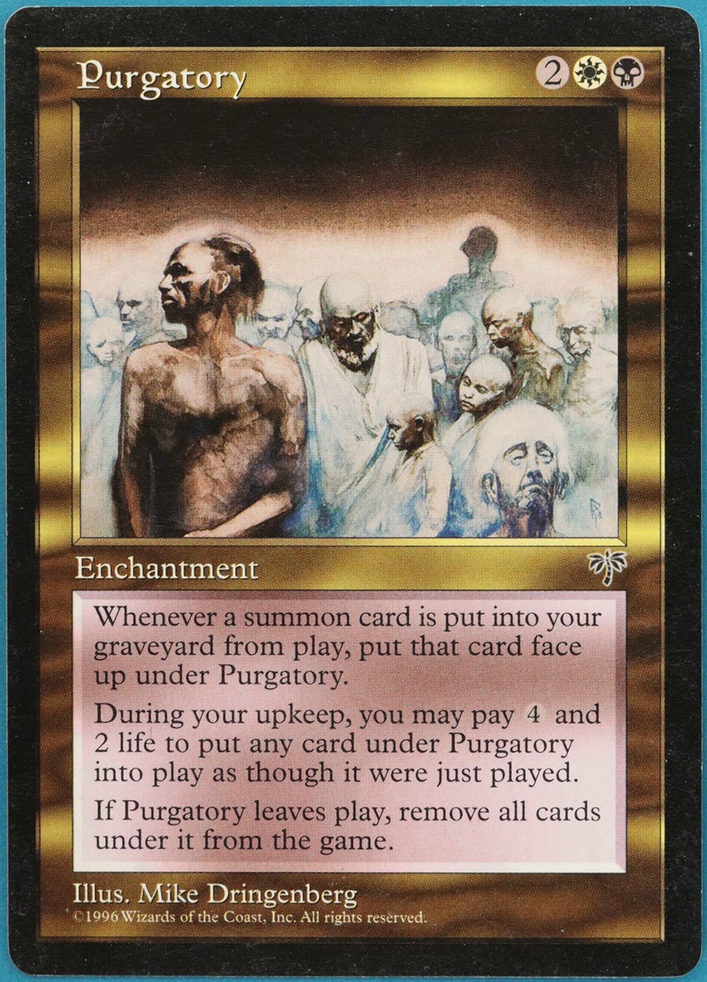 Purgatory Mirage NM White Black Rare MAGIC GATHERING CARD (ID# 297679) ABUGames