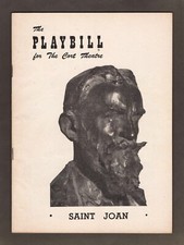 Uta Hagen "SAINT JOAN" Frederic Worlock / Bernard Shaw 1951 Broadway Playbill