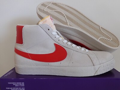 NIKE SB ZOOM BLAZER MID SUMMIT WHITE-UNIVERSITY RED SZ 14 [864349-109]